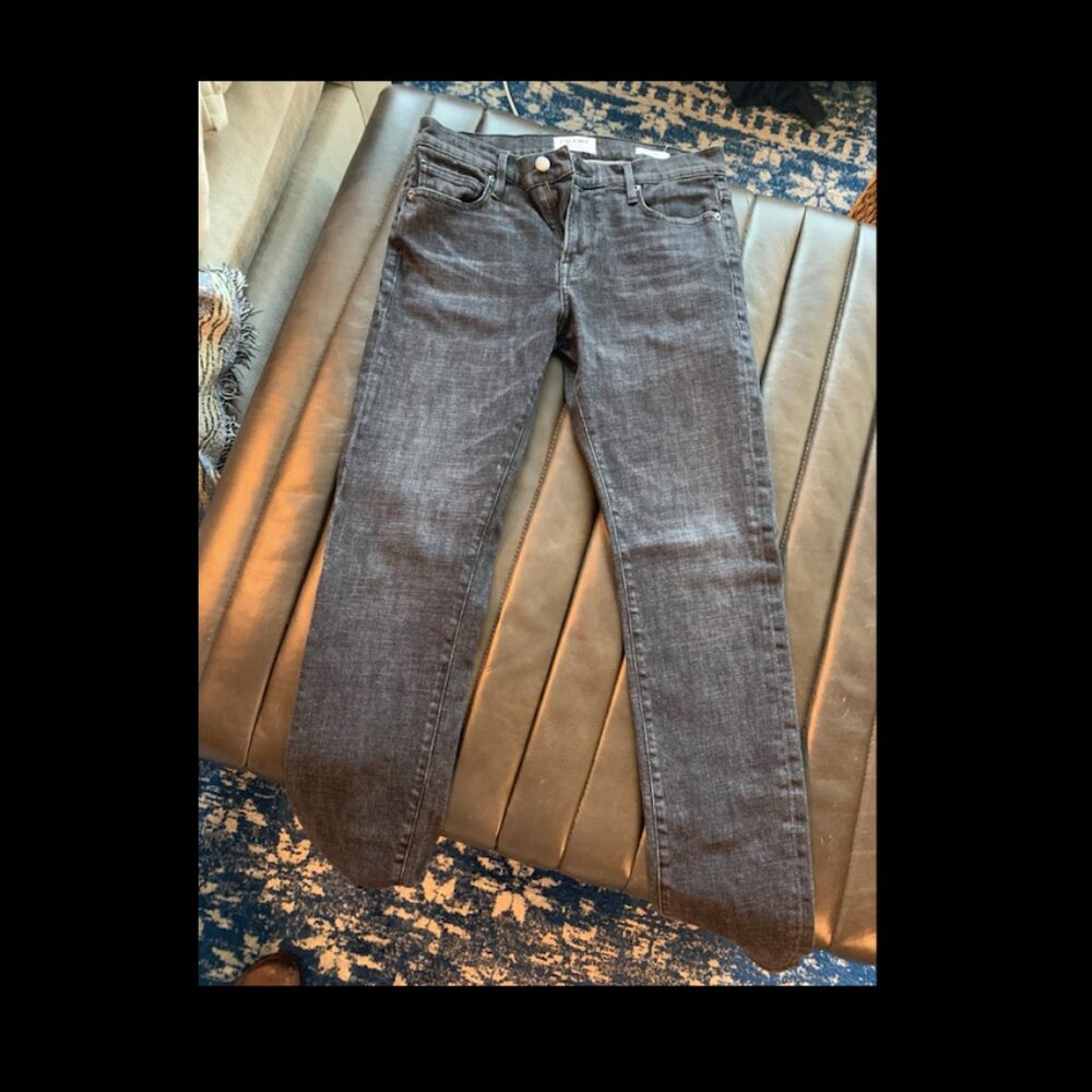 Men's Black/Gray Frame Jeans Sz 32